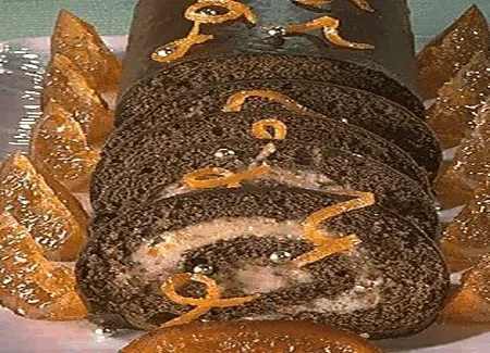 Bûche à l'orange