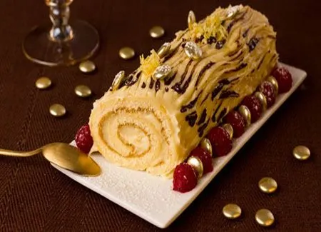 Bûche au thé et au citron