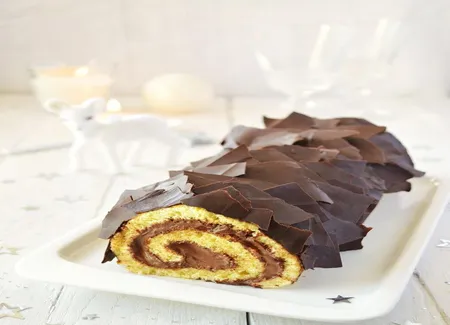 Bûche chocolat orange sans lactose