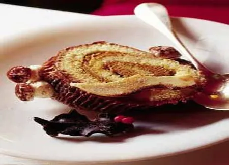 Bûche de noël au café