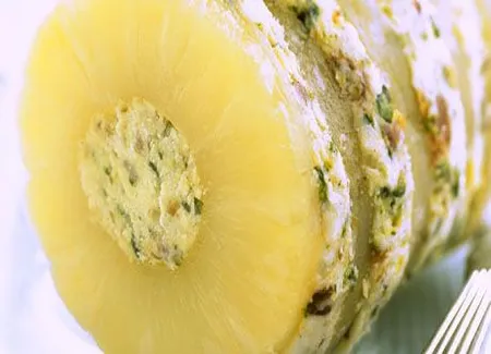 Bûche glacée à l'ananas