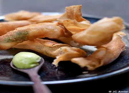 Croustillants de langoustines à la verveine