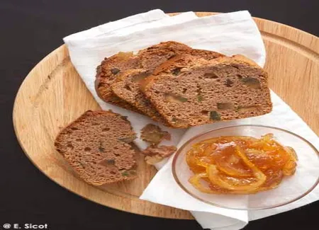 Cake à la châtaigne, confit de citron