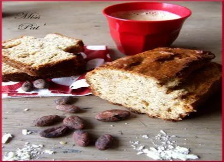 Cake au beurre de cacao, huile de coco et menthe poivrée