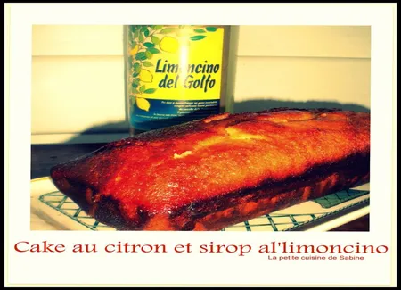 Cake au citron et sirop al'limoncello