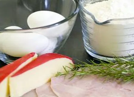 Cake au jambon et au gouda