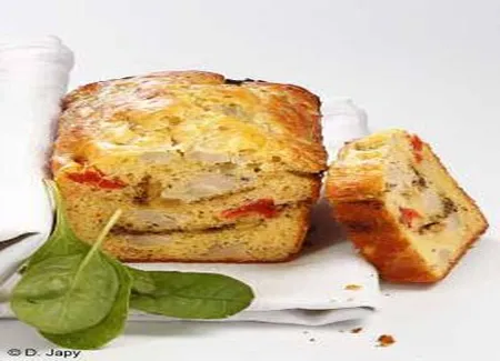 Cake au pesto et artichauts