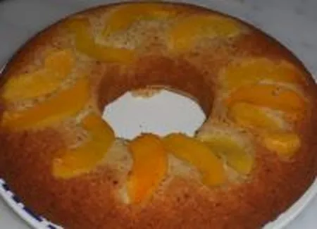 Cake aux pèches et amandes