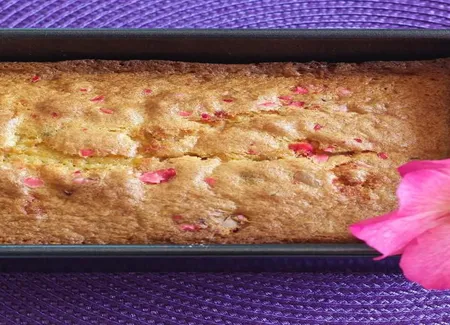Cake aux pralines roses