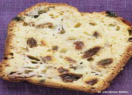 Cake banane, rhum, raisins