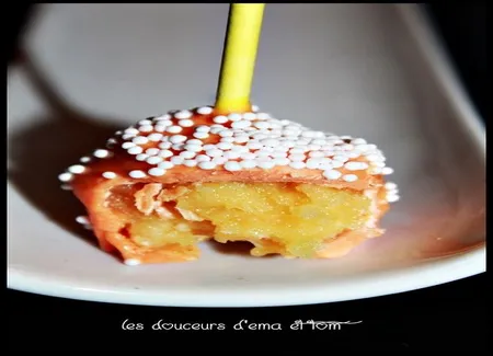 Cake pops façon tarte au citron