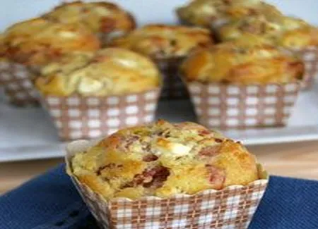 Cakes au prosciutto et fromage de chèvre