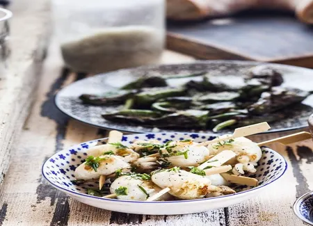 Calamars sautés à l'ail et au persil