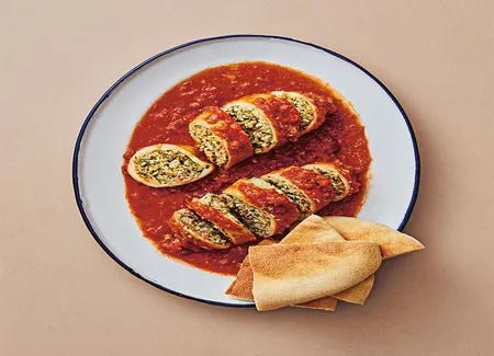 Calmars farcis au boeuf haché