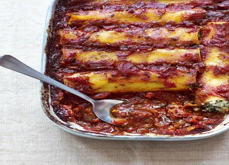 Cannellonis au tofu et épinards