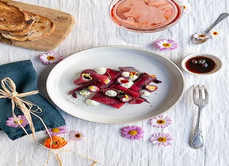 Cannellonis de betteraves et brousse