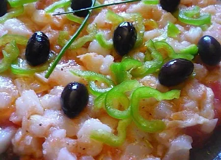 Carpaccio de morue à la catalane