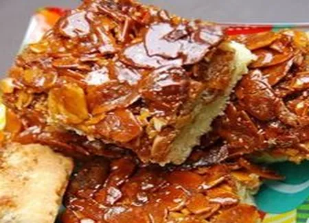 Carrés aux amandes caramel au miel