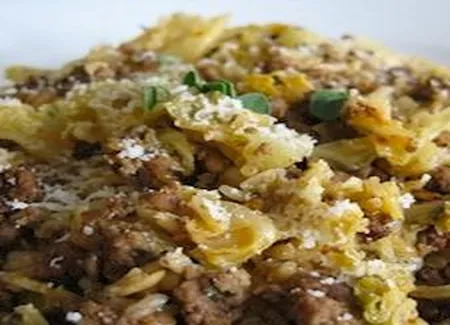 Casserole de boeuf et chou