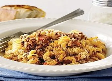 Casserole de boeuf et pâtes