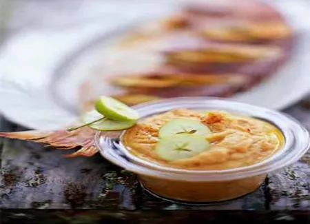 Caviar de pommes et aubergine