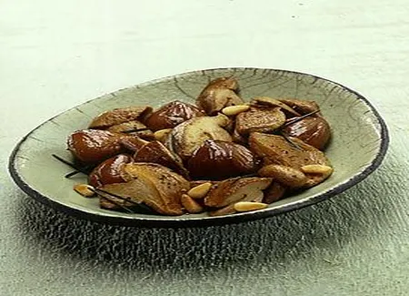 Cèpes rôtis aux châtaignes