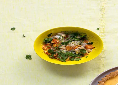 Ceviche de daurade à l'orange sanguine