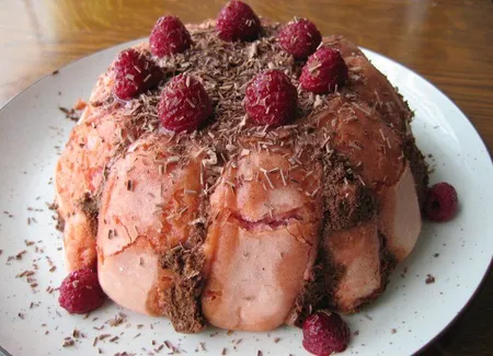 Charlotte fondante choco framboises