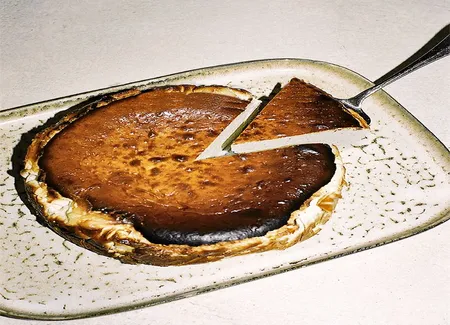 Cheesecake basque à la vanille