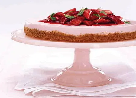 Cheesecake vanille-fraise