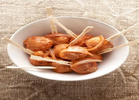 Chic : boulettes de crabe aurore