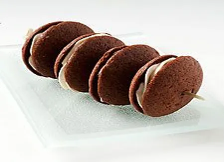 Choco-whoopies et crème vanille