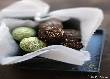 Chocolats au curcuma, gingembre et piment
