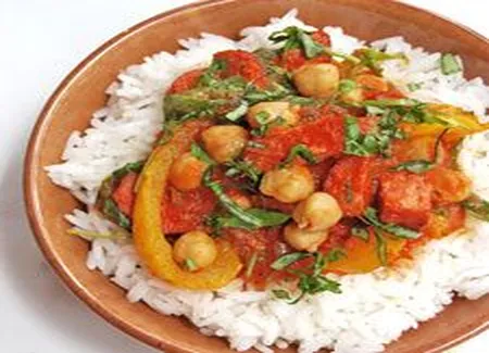 Chorizo au poivron et pois chiches