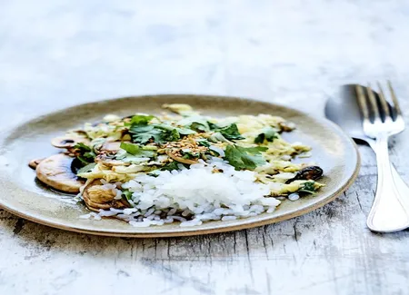 Chou chinois, champignons et riz » de konjac
