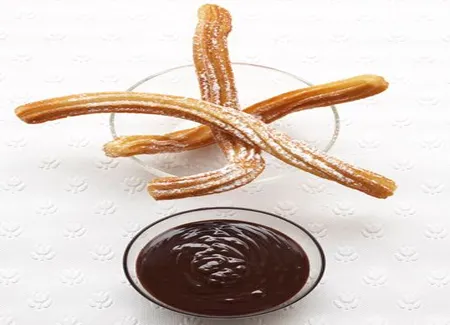 Churros et choc fudge sauce