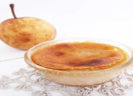 Clafoutis au lait de riz et poires
