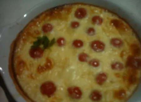 Clafoutis aux tomates cerises