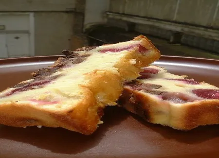 Clafoutis cerises et chocolat