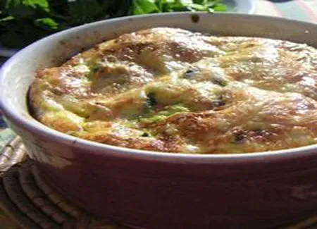 Clafoutis de courgettes et tomates