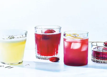 Cocktail rinquinquin et jus d'airelles