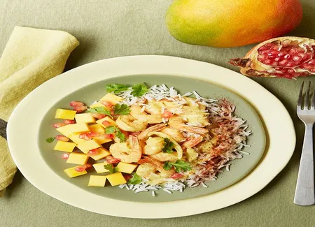 Colombo de crevettes à la mangue