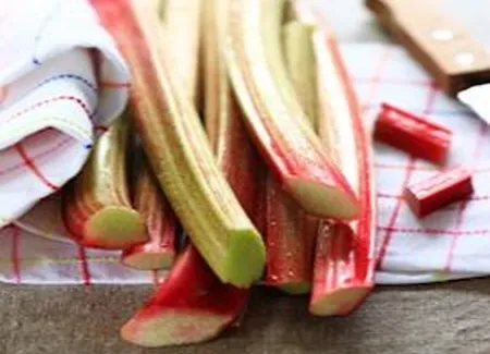 Confit de rhubarbe aux fraises et vodka