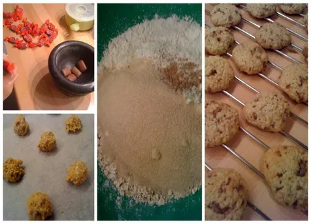 Cookies flocons d'avoine et daims