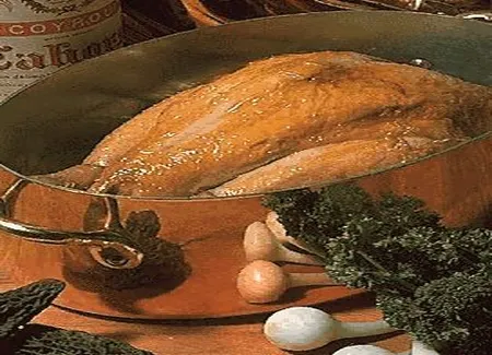 Coq au vin et aux morilles