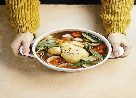Coquelets pochés en pot-au-feu