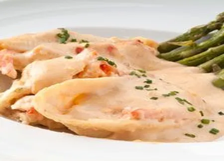 Coquilles de homard et crevettes