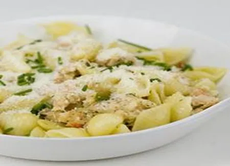 Coquillettes au crabe gratinées