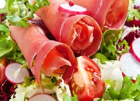 Cornets de jambon