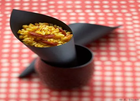 Cornets de riz au chorizo